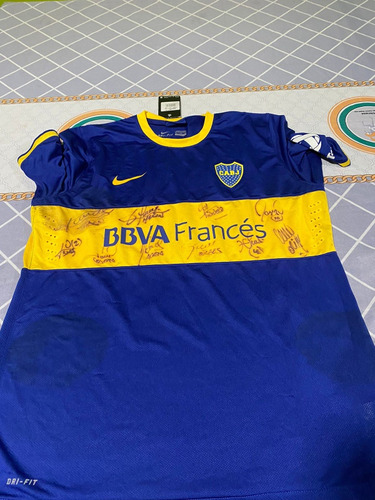 Camiseta Original De Boca Junior Autografiada 2014  