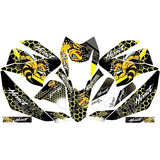 Stickers, Calca, Vinil, Para Moto Dm200 Moto Amarilla Mod-73