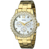 Reloj Guess Para Mujer U0335l2 Dorado Multifunción Con