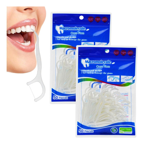 Hilo Dental Set 100 Piezas Limpieza Bucal Dientes Higiene F 