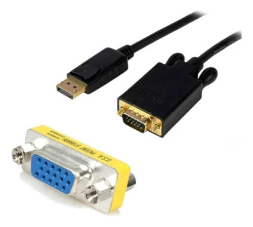 Cable Adaptador Displayport A Vga Hembra Fullhd 4k 144hz