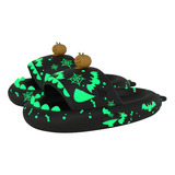 Sandalias De Suela Gruesa Christmas Glow Shark, Ropa De Abri