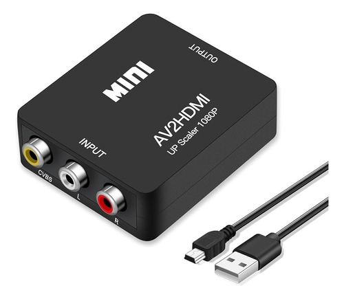 Convertidor Adaptador Av2hdmi Rca A Hdmi