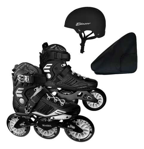 Patines Velocidad Ergonómico Semiprofesional + Casco+mochila