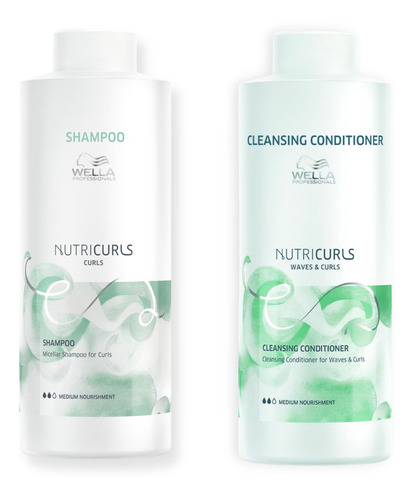 Wella Nutricurls Rulos Shampoo + Aco Purificante X 1000