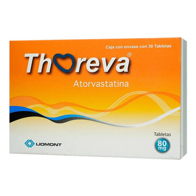 Thoreva Tabletas 80 Mg, 30 Tabletas | Envío gratis