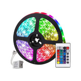 Kit 3 Rolo Fita Led 5mts 12v Ip20 5050 Rgb Colorida