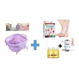 Combo Spa Tina + Removedor Callos +parches Pies + Exfoliante