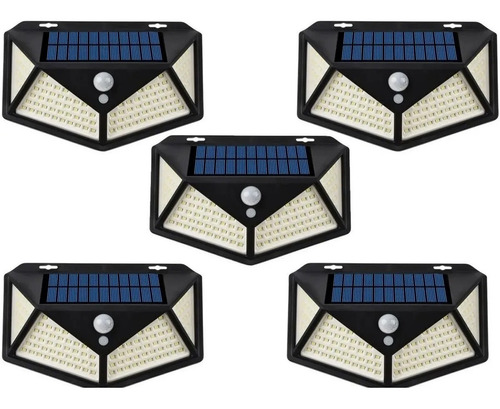 Pack Focos Exteriores Solar Led Sensor De Movimiento Lampara