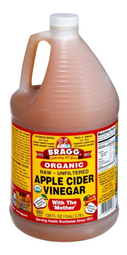 Vinagre De Manzana Organico Bragg 3.79lt  1 Galon 