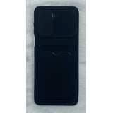 Capa Silicone Cover Genérica Motorola Porta Cartão Preto Para Motorola Linha Moto G Moto G100 6.7 De 1 Unidade