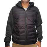 Flash Campera Hombre - Manga Tejida Ngro