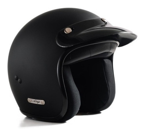 Casco Vertigo Abierto Vintage History 3 Negro Mate Xs