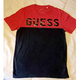 Hermosa Remera Guess Traída De Ee.uu Talle S/p Roja Y Negra