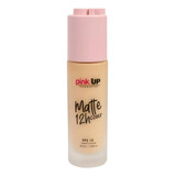 Base De Maquillaje Líquida Pink Up Rostro Matte Cover 12h Tono Beige - 30ml 30g