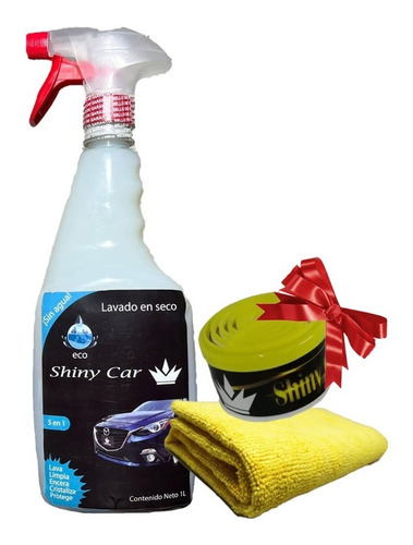 Kit Lavado En Seco Cera Carnauba Franela Aromatizante Regalo