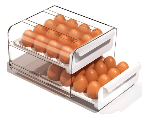 Huevera Para Refrigerador Con 2 Cajones,egg Holder Apilables