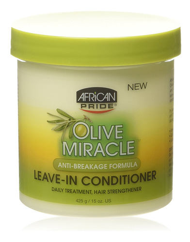 African Pride Olive Miracle - Acondicionador Sin Enjuague, 1