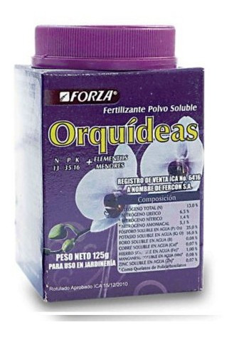 Fertilizante Soluble Orquideas X 125 Gr Forza