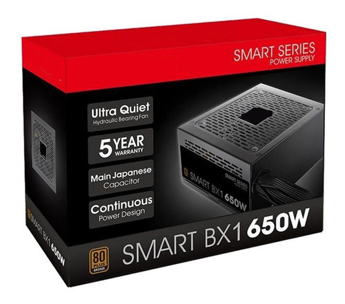 Fuente Pc Compatible Smart Bx1 650w 80 Plus