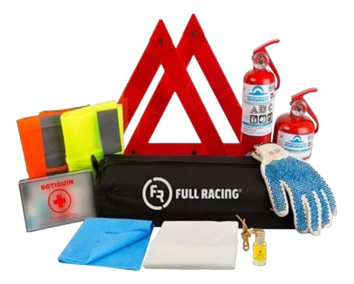 Kit Reglamentario De Emergencia Para Autos 9 En 1 + Regalo