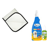 Kit 2 Tapetes Higiênicos Lavável 50x60 Cm + Kit Pet Educador