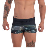 Sunga Boxer Estampada Forrada Lycra Adulto Larga Praiaverão 