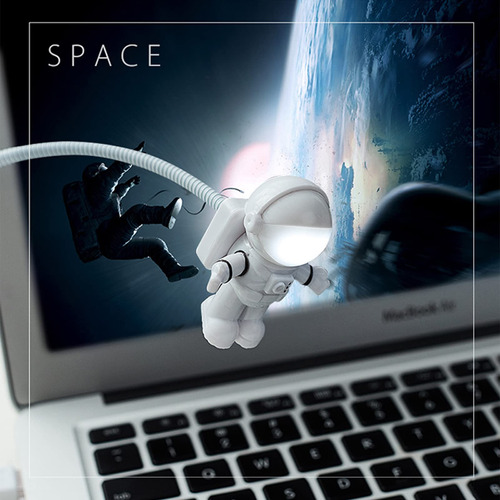 Lynsatac Creative Astronaut - Luz Usb Flexible Para Laptop