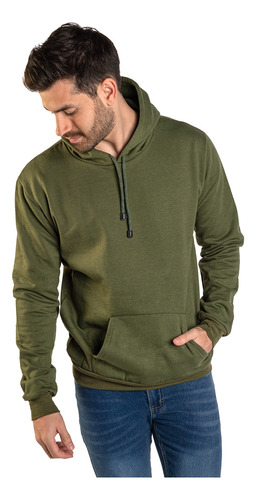 Sudadera Stretch Para Hombre Moda Con Capucha Hoodie Basico 