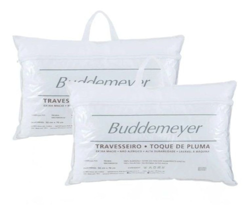 Kit Travesseiros Toque De Pluma Buddemeyer 50x70 2 Peças