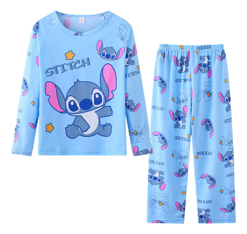 Pantalones De Pijama Largos Y Delgados De Stitch Cute