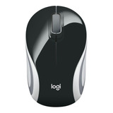 Mouse Mini Inalámbrico Logitech  Color Collection M187 Negro