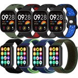 8 Correas Sport Para Redmi Watch 4 / Xiaomi Mi Band 8 Pro