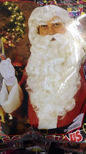 Peluca Santa Claus Papá Noel - Cotillón Disfraz