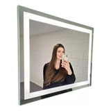 Espelho Jateado Iluminado Com Led Frio 80x100cm