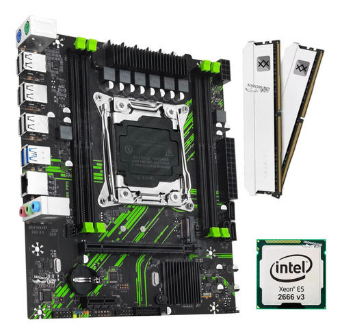Kit Xeon Gamer Placa Mãe Machinist Pr9 2666 V3 + 16gb Ddr4