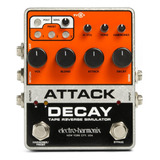 Pedal Electro Harmonix Attack Decay Tape Reverse Palermo Color Naranja-negro-blanco