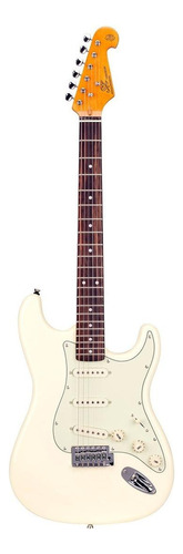 Guitarra Elétrica Sx Vintage Series Sst62+ De  Tília Vintage White Brilhante Com Diapasão De Pau-rosa