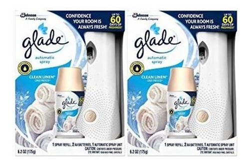 Glade Automática Spray Starter Kit - Limpio Lino - 6.2 Oz -