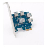 Multiplicador Pci-e A 4 Usb 3.0 (u004) Mineria