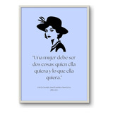 Cuadro Decorativo Frases Historicas Coco Chanel Vol5