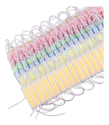 20 Módulos Led Cob-gel 9 Chips Varios Colores