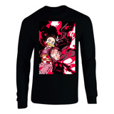 Camiseta Demon Slay Nezuko Manga Larga Camibuso Sueter Geeks