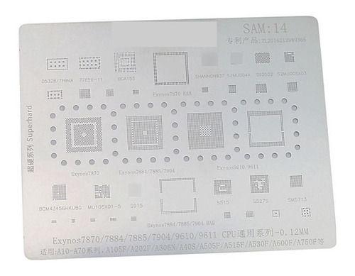 Stencil Reballing Bga Samsung Sam 14