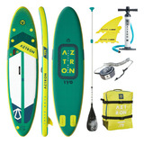 Tabla Sup Stand Up Paddle Aztron Supernova 11´ Inflable New Color Verde