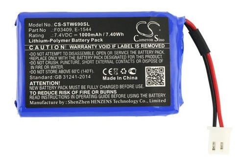 Bateria Compativel Satlink 7,4v 1000mah Localizador Ws-6933