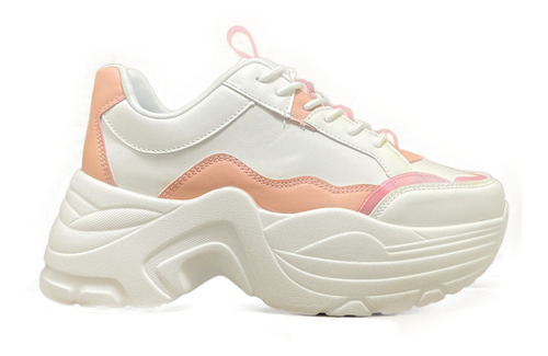 Zapatilla Chunky Kote Blanco Rosa- Mininas