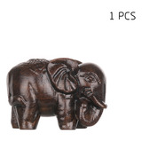 Figura De Elefante De Madera Con Forma De Minianimal, Amulet