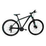 Mountain Bike Venzo Skyline R29 M 21v Frenos De Disco Hidráulico Cambios Shimano Tourney Tx Color Negro/teal  