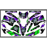 Stickers, Calca, Vinil, Para Moto 125z Moto Azul Mod-91